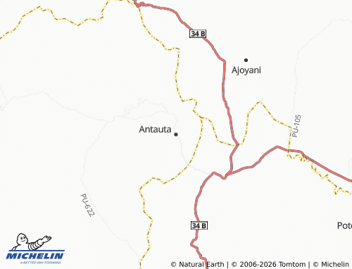 MICHELIN Antauta map - ViaMichelin