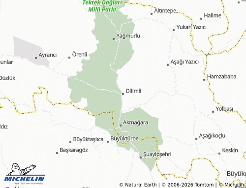 MICHELIN Dilimli map - ViaMichelin