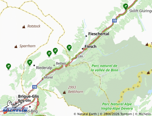 Mapa MICHELIN Lax - ViaMichelin