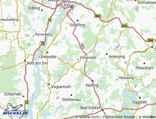 MICHELIN Schonstett map - ViaMichelin