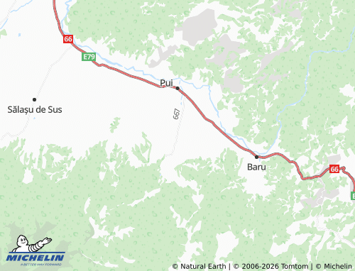 Mappa MICHELIN Râu Bărbat - ViaMichelin