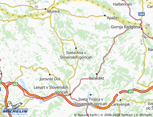 MICHELIN-Landkarte Žiče - ViaMichelin