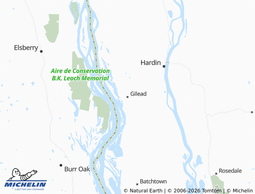 Mappa MICHELIN Gilead - ViaMichelin