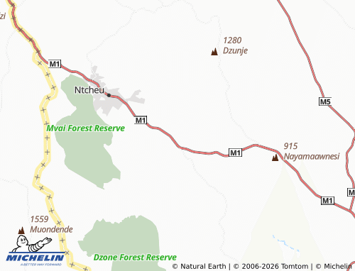 Mappa MICHELIN Songwe - ViaMichelin