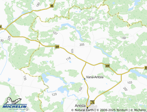 MICHELIN Kuldre map - ViaMichelin