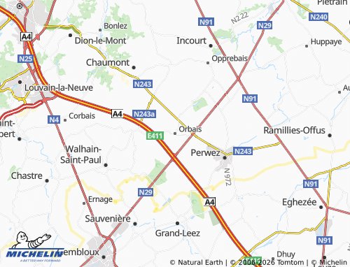 MICHELIN Orbais map - ViaMichelin