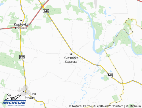 MICHELIN Kvasovka map - ViaMichelin