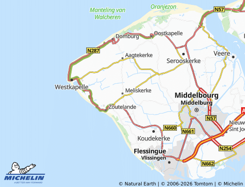 MICHELIN Meliskerke map - ViaMichelin