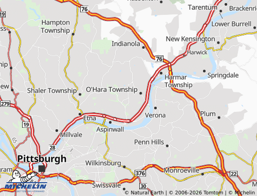 Mappa MICHELIN Fox Chapel - ViaMichelin