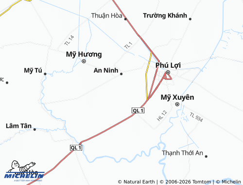 Mapa MICHELIN Phú Mỹ - ViaMichelin