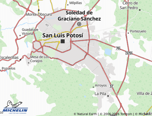 Mapa MICHELIN Valle de las Ceibas - ViaMichelin