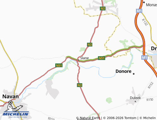 Mappa MICHELIN Slane - ViaMichelin