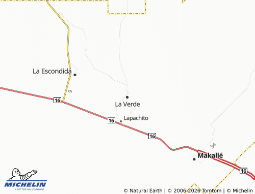 MICHELIN La Verde map - ViaMichelin
