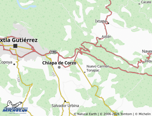Mappa MICHELIN Juan de Grijalva - ViaMichelin