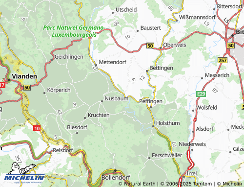 MICHELIN Enzen map - ViaMichelin