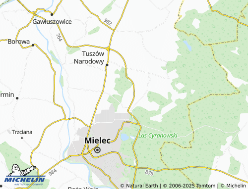 MICHELIN-Landkarte Ławnica - ViaMichelin