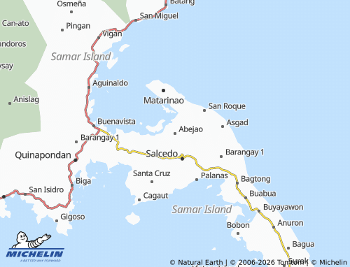 MICHELIN Abejao map - ViaMichelin
