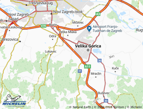 Carte MICHELIN Gradići - ViaMichelin