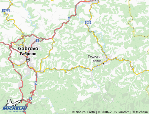 Mapa MICHELIN Trapeskovtsi - ViaMichelin