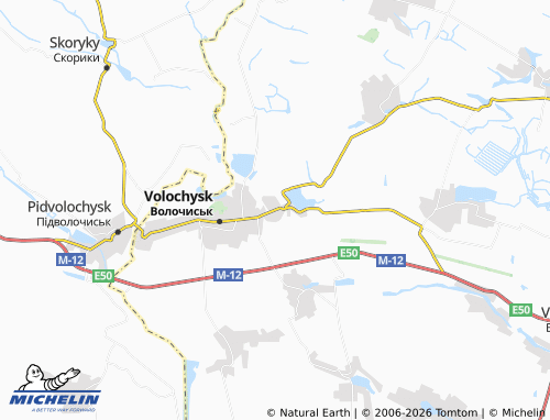 Carte MICHELIN Korystova - ViaMichelin