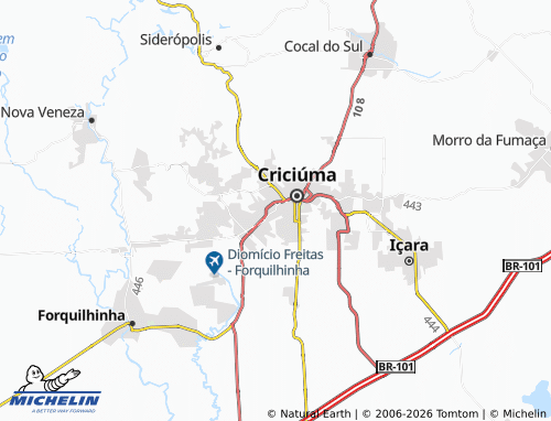 Mappa MICHELIN Santa Bárbara - ViaMichelin