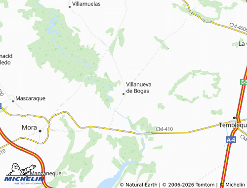 Mapa MICHELIN Villanueva de Bogas - ViaMichelin