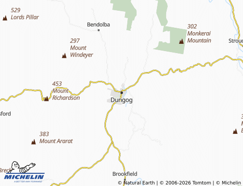 Mapa MICHELIN Dungog - ViaMichelin