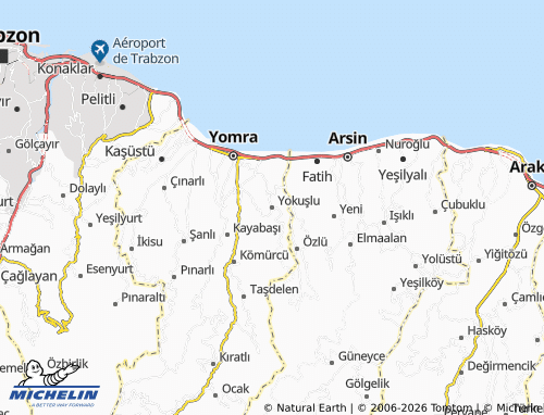 MICHELIN Yokuşlu map - ViaMichelin