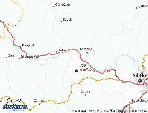 MICHELIN Karakaya map - ViaMichelin