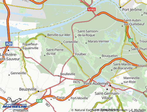 Kaart MICHELIN Foulbec - ViaMichelin