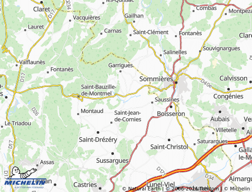 MICHELIN Galargues map - ViaMichelin
