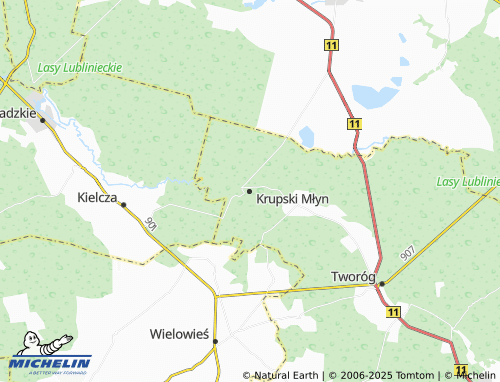 Carte MICHELIN Krupski Młyn - ViaMichelin