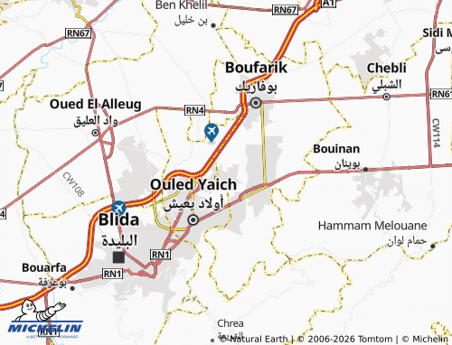 Carte MICHELIN Guerrouaou - ViaMichelin