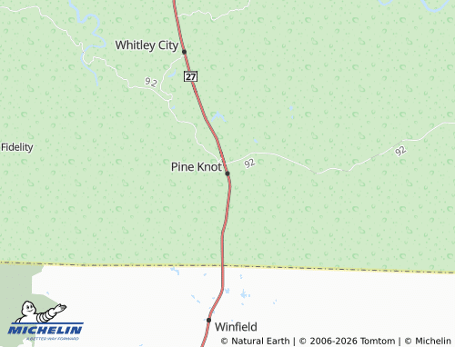 Mappa MICHELIN Pine Knot - ViaMichelin