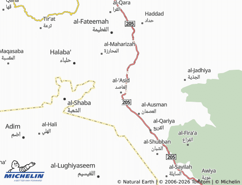 MICHELIN-Landkarte al-'Asid - ViaMichelin