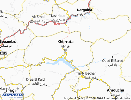 Carte MICHELIN Kherrata - ViaMichelin