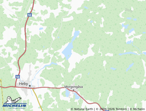 Carte MICHELIN Vansjö Fritidsområde - ViaMichelin