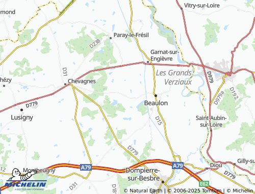 MICHELIN Les Communes map - ViaMichelin