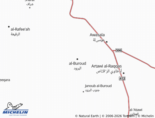 MICHELIN-Landkarte al-Buroud - ViaMichelin