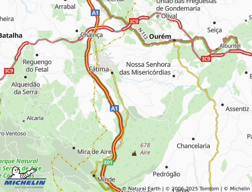 MICHELIN Amoreira map - ViaMichelin