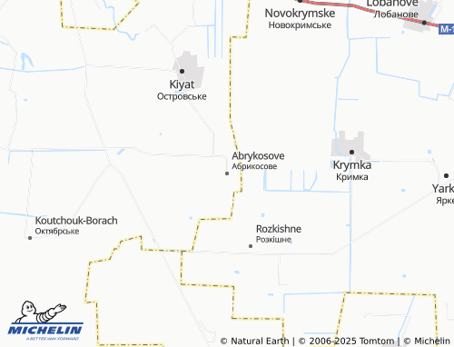 MICHELIN-Landkarte Abrykosove - ViaMichelin