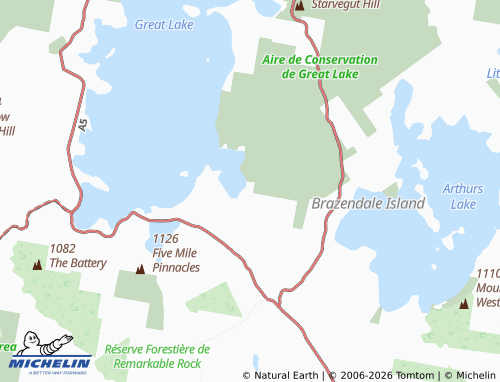 MICHELIN Tods Corner map - ViaMichelin