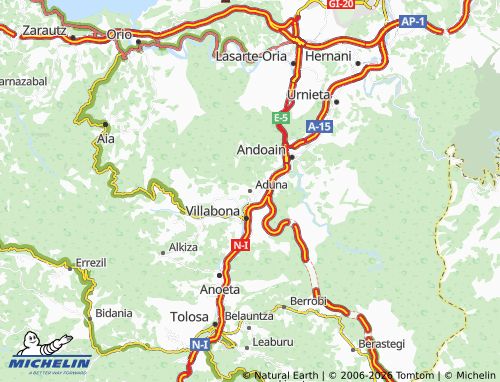 Kaart MICHELIN Aduna - ViaMichelin