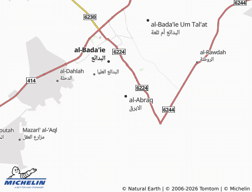 MICHELIN-Landkarte al-Abraq - ViaMichelin