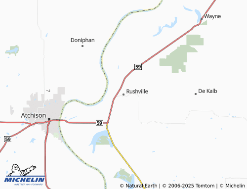 MICHELIN Rushville map - ViaMichelin