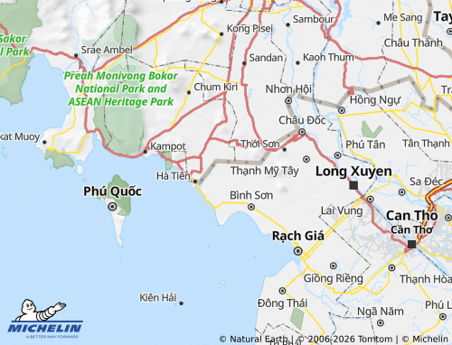 Mapa MICHELIN Giang Thành - ViaMichelin