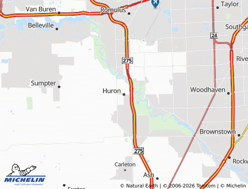 Mappa MICHELIN Huron - ViaMichelin
