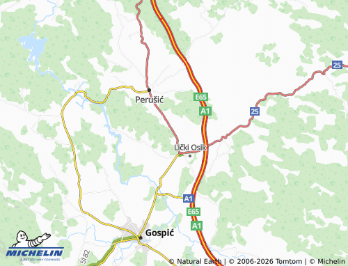 Mapa MICHELIN Prvan Selo - ViaMichelin