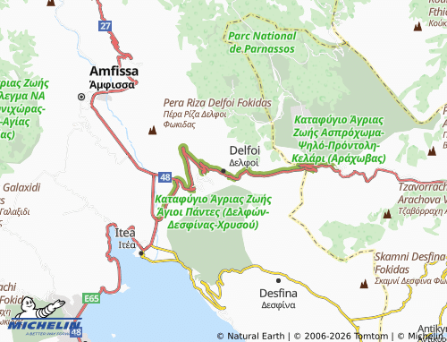 MICHELIN Delfoi map - ViaMichelin