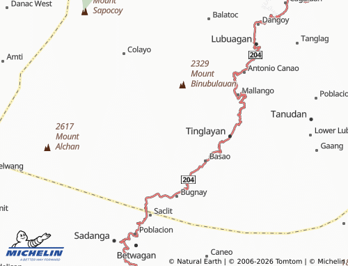 MICHELIN Ngibat map - ViaMichelin